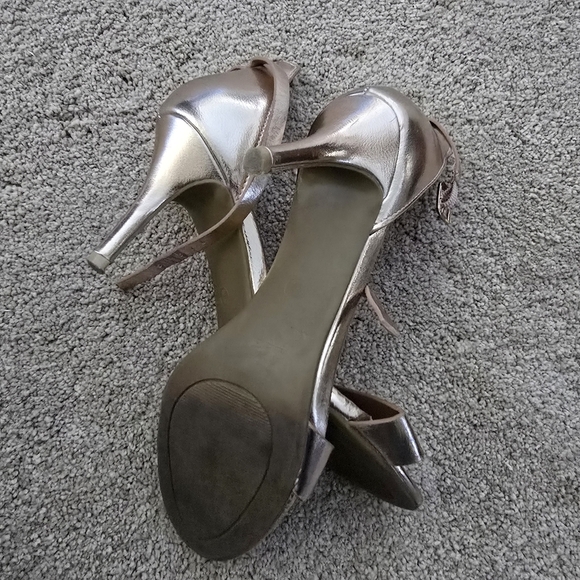 Lulus Rose Gold Strappy Heels - Picture 4 of 6